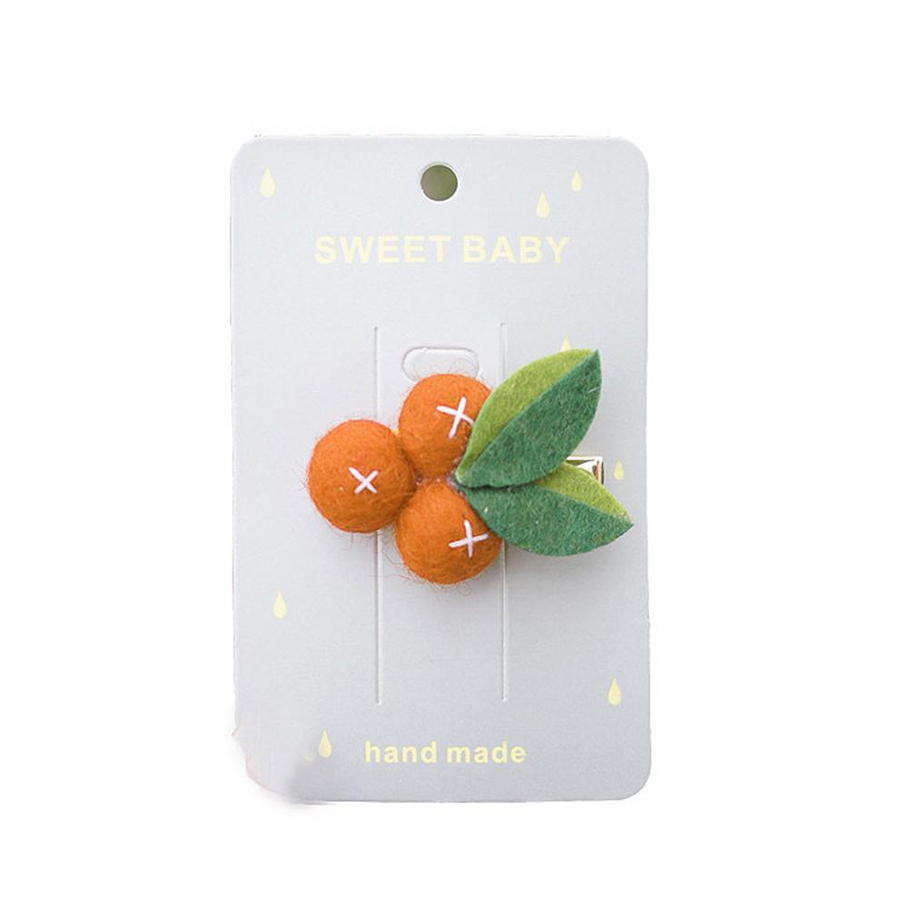 5PCS Lovely Fruit and Vegetable Design Hairpin Hair Clip Accessory For Women Kid