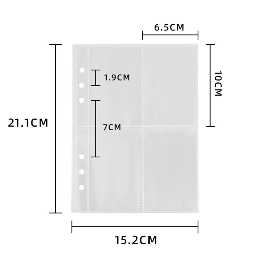Acrylic Photo Album Loose-leaf A5/A7/A8 Idol Card Organizer Water Ripple Design Pictures Storage Booklet Instant Photo Display