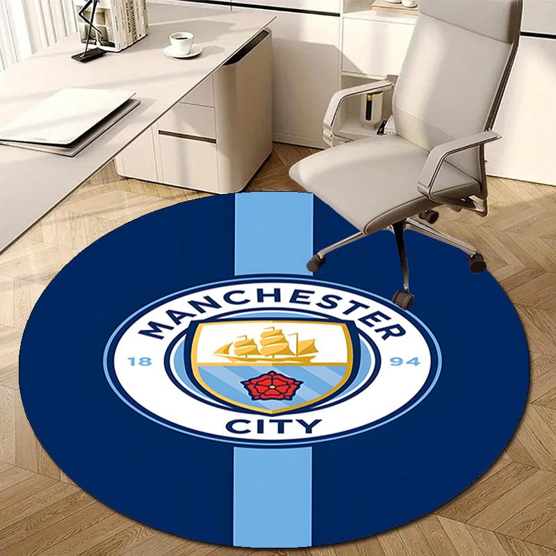 1pc Football Team (32) Design Printed Area Round Carpet for Bedroom Living Room Home Decor Rugs Mat Non Slip Mat Rug for Bedside
