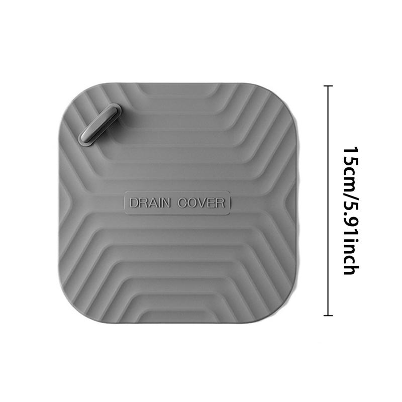 Anti Clogging Silicone Floor Drain Cover Bathroom Anti Hair Silicone Pad Practical Anti Insect Floor Drain Pad Bathroom Supplies