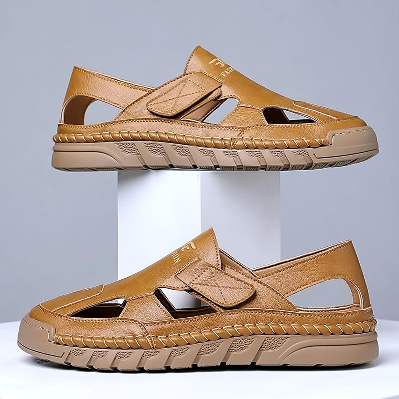 Fashion 2025 Men Sandal Summer Non-slip Casual Leather Sandals for Men Fashion Lighte Breathable Beach Slippers Classic Versatile Sandal