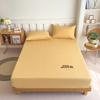 Cartoon Bed Sheet Solid Color Brushed Bed Sheet Washed Cotton Bed Sheet Mattress Protector