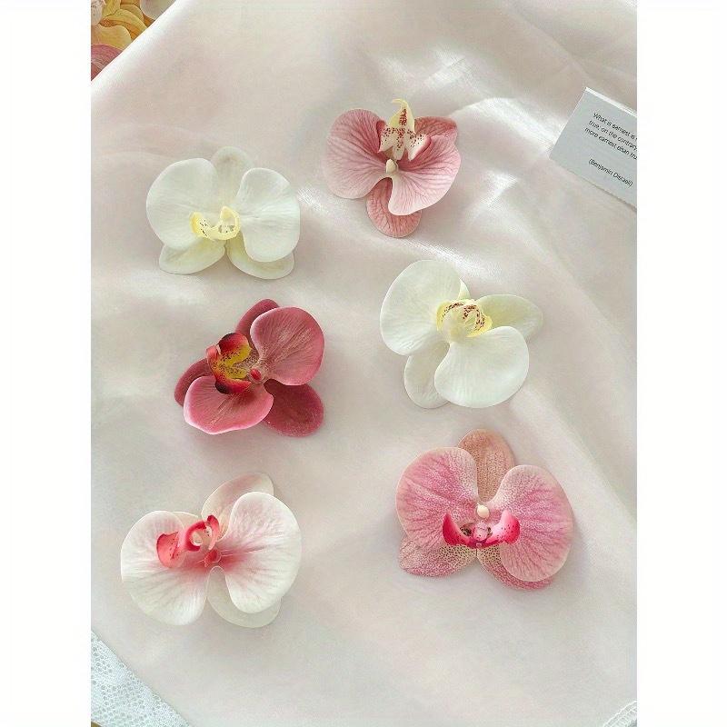 1/3pcs Butterfly Orchid Decorative Faux Flower DIY Accessory For Hats, Shoes, Clothes, Valentine Day, Gift Gifts Birthday Graduation