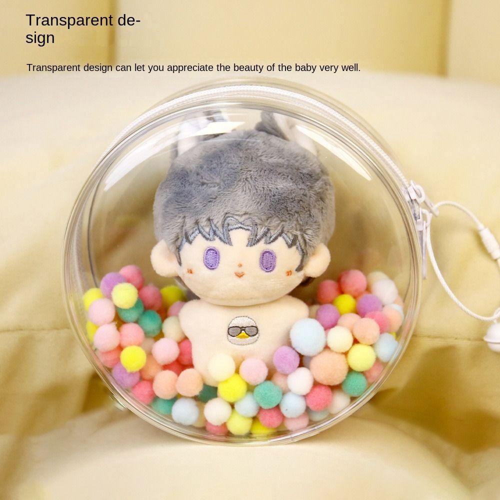 Transparent Mini Doll Outdoor Pouch Dustproof Doll Storage Bag  Jewelry Organizer