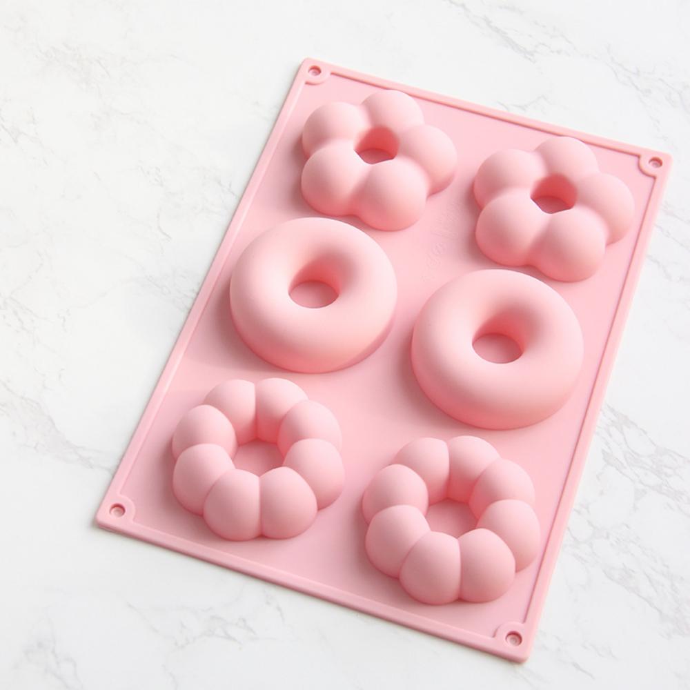 Donuts Rice Cake Cake Pudding Baby Food High Temperature Resistant Silicone Mold Oven Can Be Steamed Baked