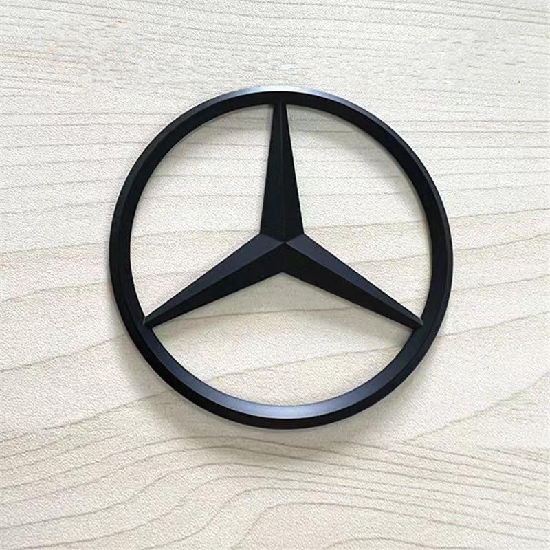 CSF1 9CM ABS Rear Trunk Emblem Badge Sticker Replacement Fit Mercedes Benz C180 E320 A200 CLA CLK CLS ML W164 W203 W204 W168 S320