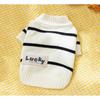 Warm Striped Pet Sweater Small To Medium Dogs Cats Winter Knit Clothing