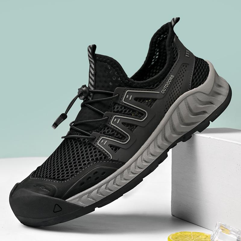 ModaModa Męskie Letnie Sneakersy Oddychające Męskie Buty Casual Antypoślizgowe Męskie Buty Turystyczne Outdoorowe Lekkie Buty Tenis Masculino