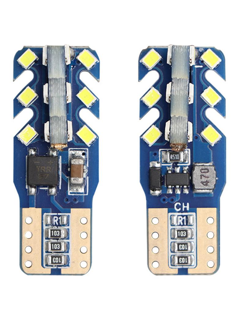 T10 Led Canbus W5W Led Bulbs WY5W 168 194 Error Free Car Interior Lights Dome License Plate Clearance Lamp 6000K White 12V