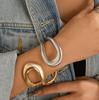 Niche Glossy Ring Metal Wind Choker Simple Hollow Irregular Retro Collar Jewelry Women