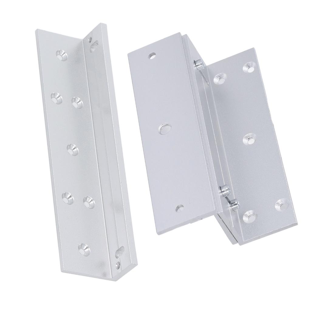 Electric Magnetic Lock Z L Bracket 180KG Holding Force 168mm Aluminum Alloy Electromagnetic Lock Bracket Set for Inward