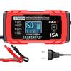 12V/24V Pulse Charger: 14.6V15A LiFePO4 Battery Charger for Motorcycles & Cars