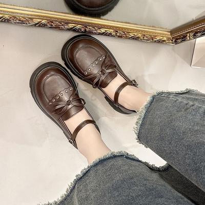 Niche Retro British Style Platform Small Leather Shoes Women's Japanese with Skirts Mary Jane Single Shoes Spring and Summer New Models