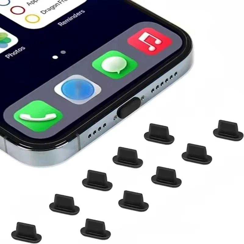 Xiaomi 20/1Pcs Silicone Dust Plugs IOS Charging Port Protective Stopper Cap Cover for Iphone 14 13 12 Pro Max 14 13 Plus Anti-Dust Plug