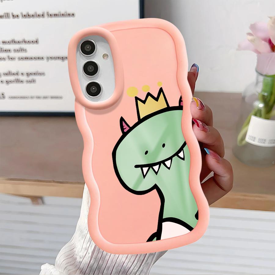 Soft Phone Cover Case for Samsung Galaxy A21s A13 A14 A11 A16 A15 A12 A52 A06 A05 A23 A53 A22 A33 A03 A04 Cartoon Dinosaur Goose