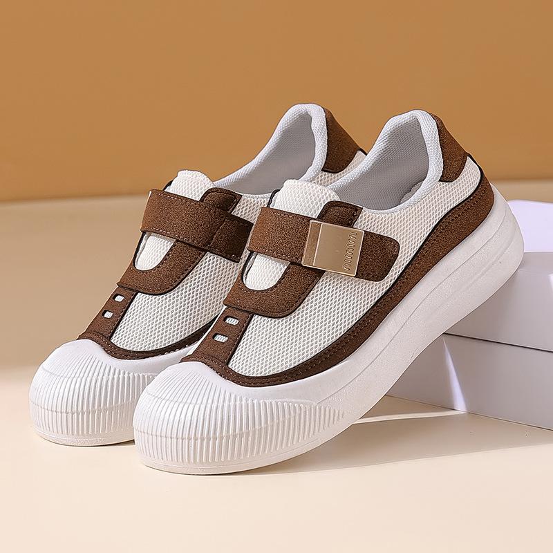 

2024 new spring and summer platform single shoes women s breathable casual versatile sports shoes soft sole light sports shoes women 36