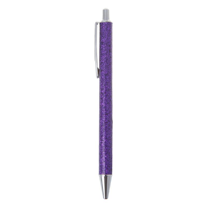 Luxury Bling Metal Ballpoint Pen 1.0mm Glitter Oil Flow Pens Office Supplies