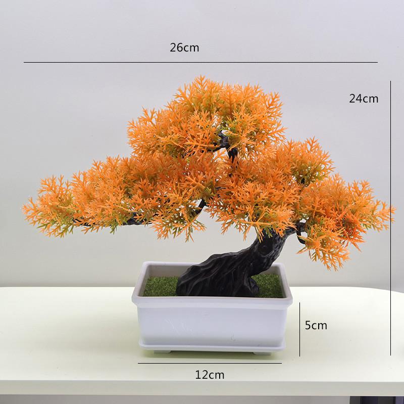 Simulated Scotch Changpai Pine Thuja Sutchuenensis Artificial Green Plant Bonsai