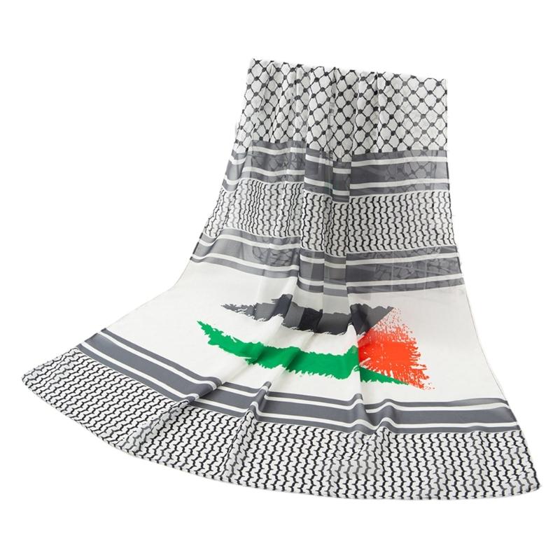 

Trendy Scarf Shawl, Desert Use Large Wrap for Outdoor Travel and Sports білий
