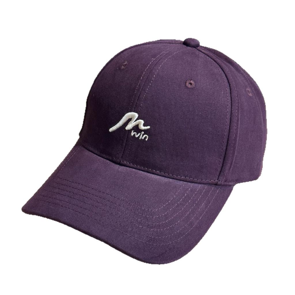 New hard-brimmed letter-embroidered baseball cap for women, made of pure cotton, fashionable, breathable, versatile, sun-protective, trendy duckbill