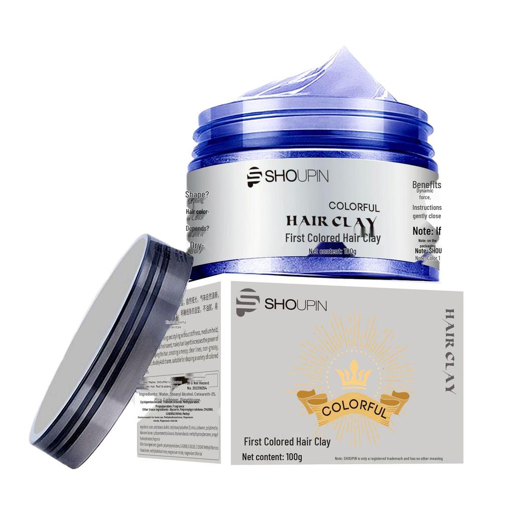 Grandma Grey Hair Clay: Silver Grey Soft Hair Wax for Men & Women, Multi-Color Options for Shaping and Styling