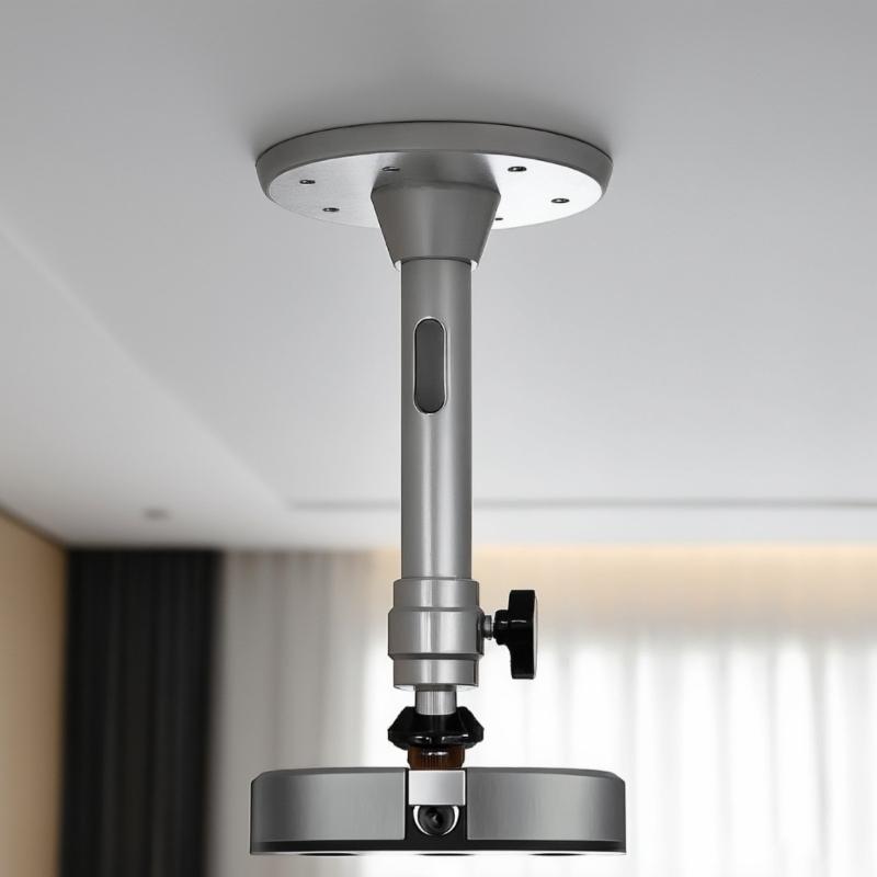 Metal Ceiling Mount for Projectors Aluminum Alloy Construction 2KG Load Capacity Multiple Position Installation