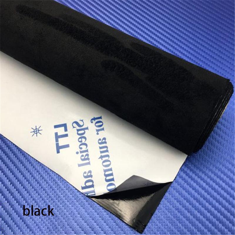 Premium Self-Adhesive Suede Fabric Car Interior Vinyl Wrap for Door Panels Dashboard Armrest DIY Car Interior Modification Furniture Decor