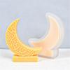 Moon Silicone Mould Moon Shaped Candle Molds DIY Soap Castings Molds Handmade Resin Molds for Eid Ramadans Decorations