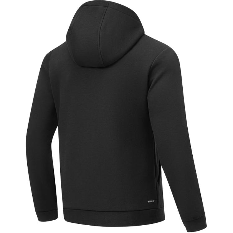 Li-Ning Fitness Series Casual Comfortable Simple Hoodie Men hoodies Black AWDTA67-1