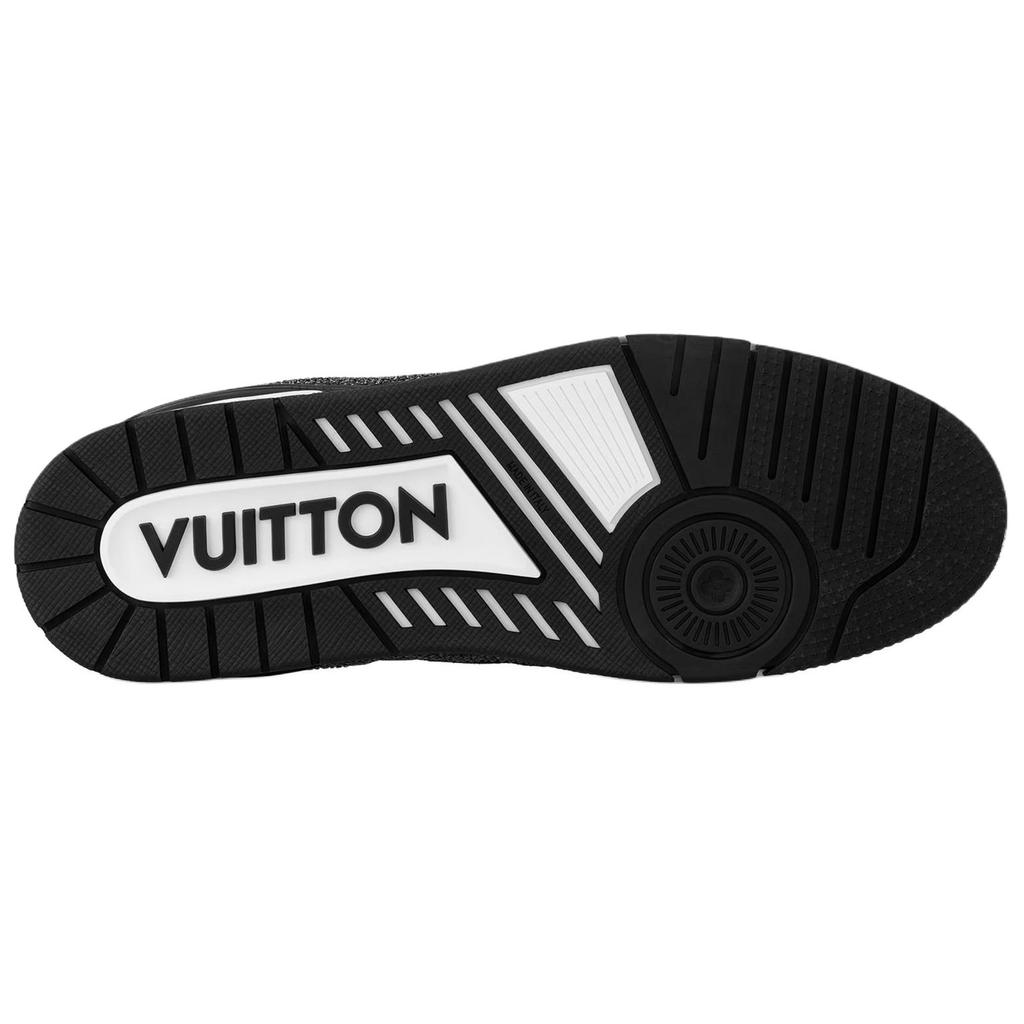 Louis Vuitton Lv Trainer Sneakers 'Black White Rhinestones' 1ABM04
