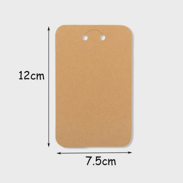 

Карточка из крафт-бумаги для брелока (7,5x12см) 50 pieces/package 7.5x12CM хаки