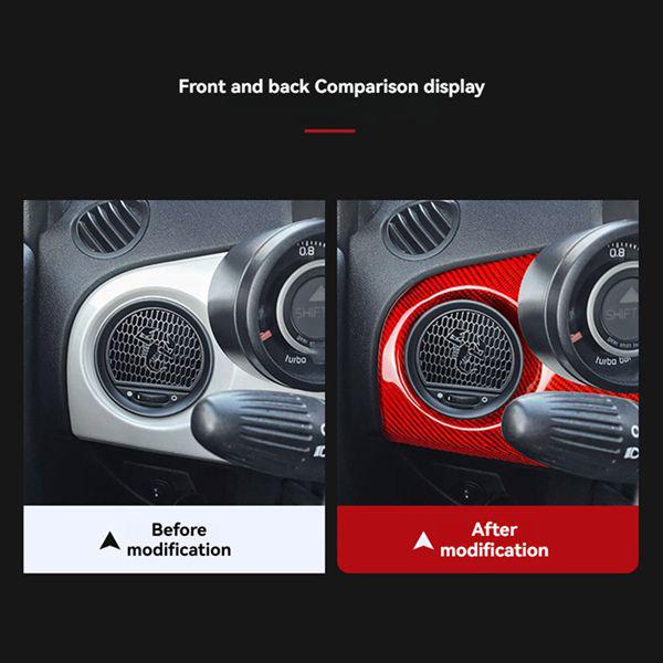 Carbon Fiber Air Vent Trim for Fiat Abarth 500/595/695 (2012-2015)