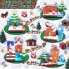 Non-Toxic Build Your Christmas World Magnetic Cube Magnet Stone Building Blocks Kids Gift Puzzle Children Toy Magnetic Assemble The Model