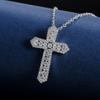 Exquisite Cross Pendant Necklaces for Women/men Brilliant Crystal Neck Jewelry for Hip Hop Party Unisex Chic Accessories