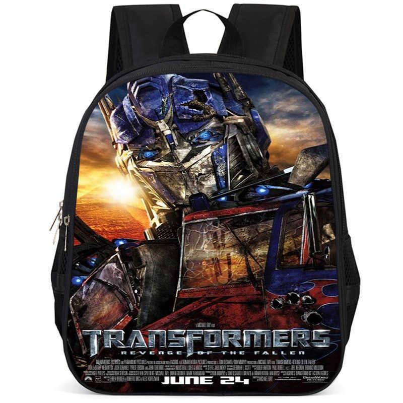 Zaino scolastico leggero in tessuto Oxford ad alta capacità da 15 pollici Transformers
