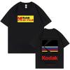 Gorąca Wyprzedaż Koreańska Męska Damska Koszulka Marka Kodak Krótki Rękaw T-shirt Odzież Designerska Koszulka Wysokiej Jakości T-shirt Letnie Topy Moda