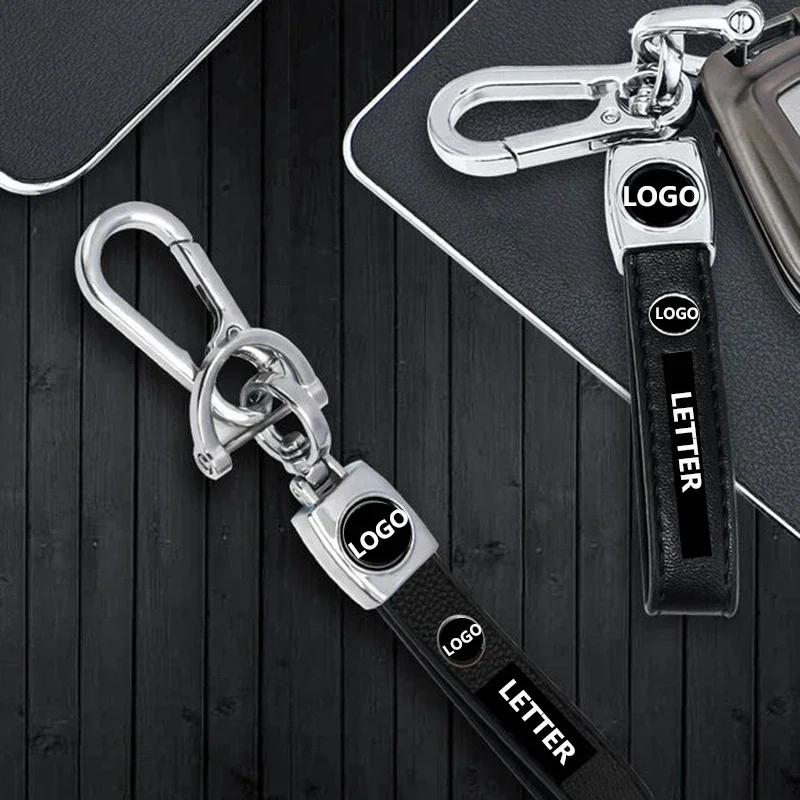 Leather Durable Car Keys Rings Buckle Holder for Lexus Ct200h GX460 GS GX GC ES IS LS LX NX RX RC UX Fsport Keychain accessories