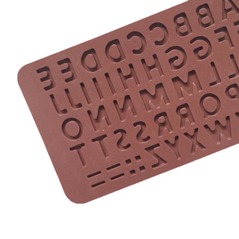 1Pieces English Letters And Numbers Chocolate Silicone Molds Letters Cookies Candies Cakes Decorations Outdoor Tableware