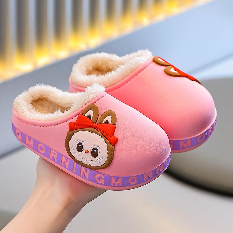 Kinder Baumwollpantoffeln Winter Indoor Mädchen Baby Rutschfest Verdickt Warm Niedlich Jungen Pelzig Baumwollschuhe