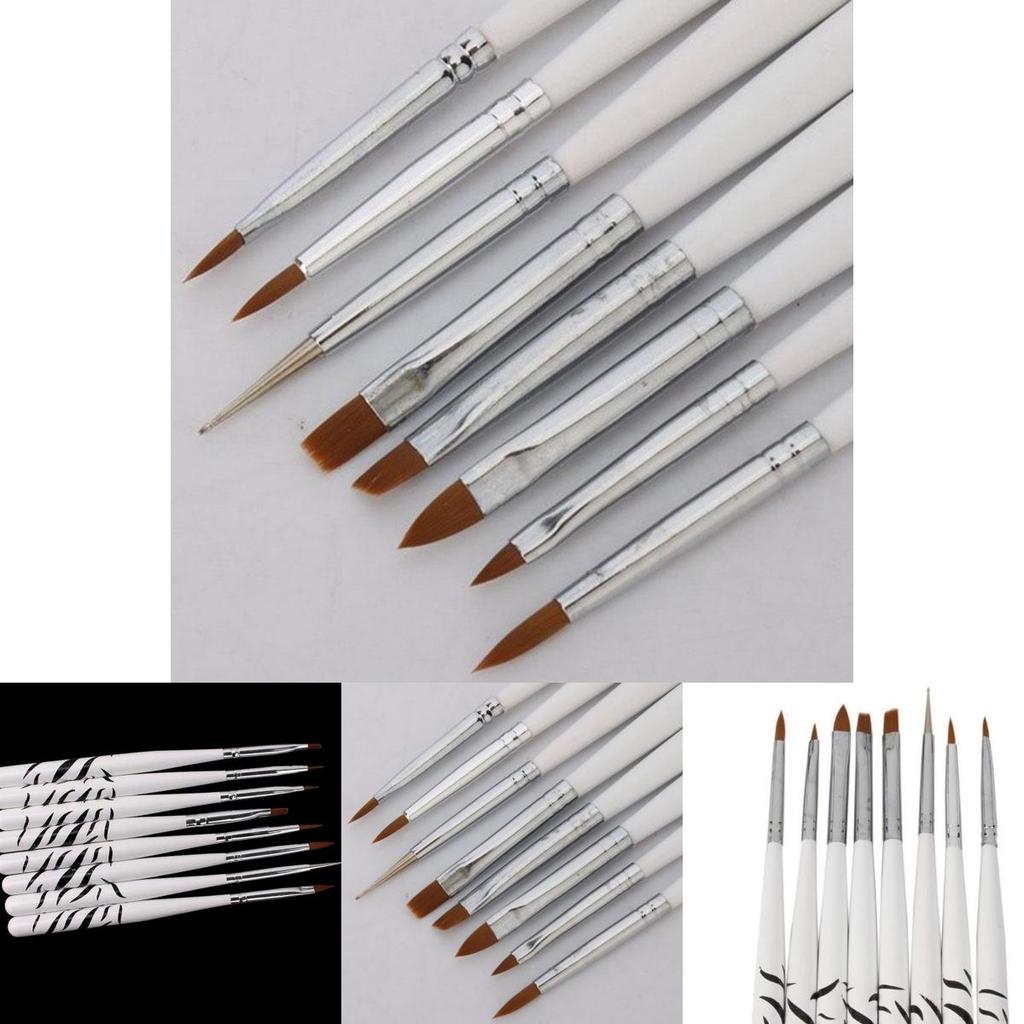 Elegant 8pcs Nail Art Design Set With Premium Quality Brush Pen Tools For Beautiful Detailing