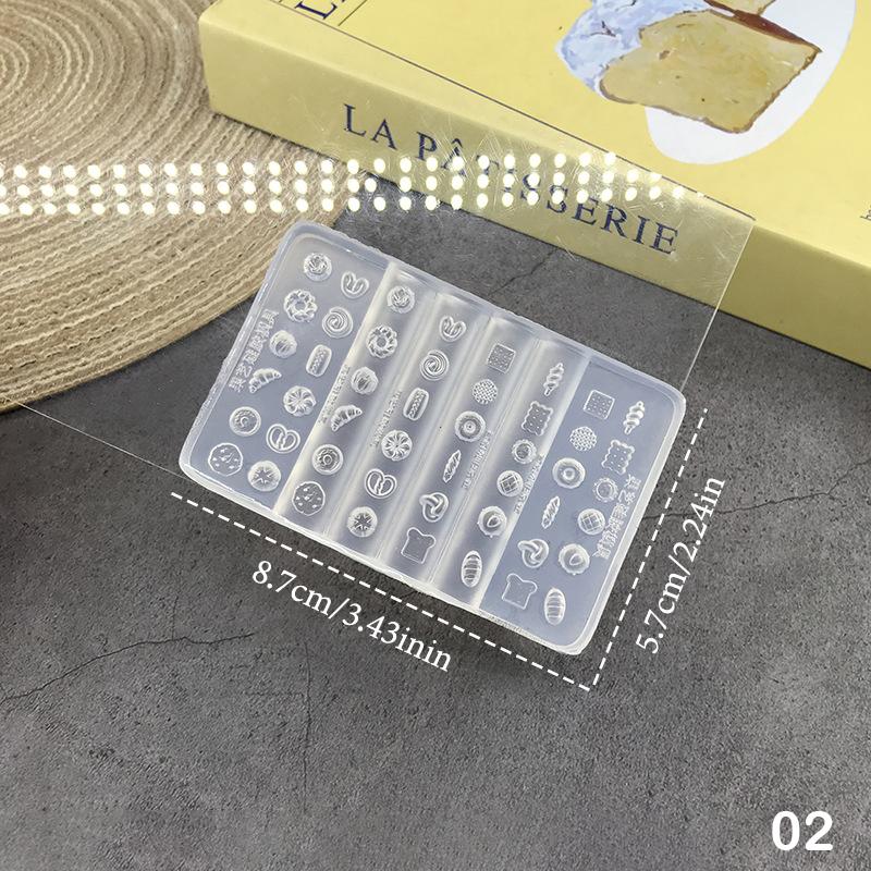 

3D Nail Mold Ice Flower Bread Jellyfish Fox Eyeball Stamping Stencils Uv Gel Polish Art Mould Silicone Carving Tool Diy Design 2