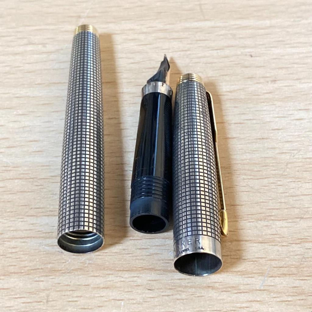 Used PARKER STERLING Fountain Pen 14K XF Nib Parker