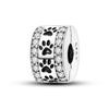 Nové přívěšky Bezpečnostní řetízek 925 Sterling Silver CZ Pave Charms FitNová spona na náramek DIY luxusní šperkový dárek