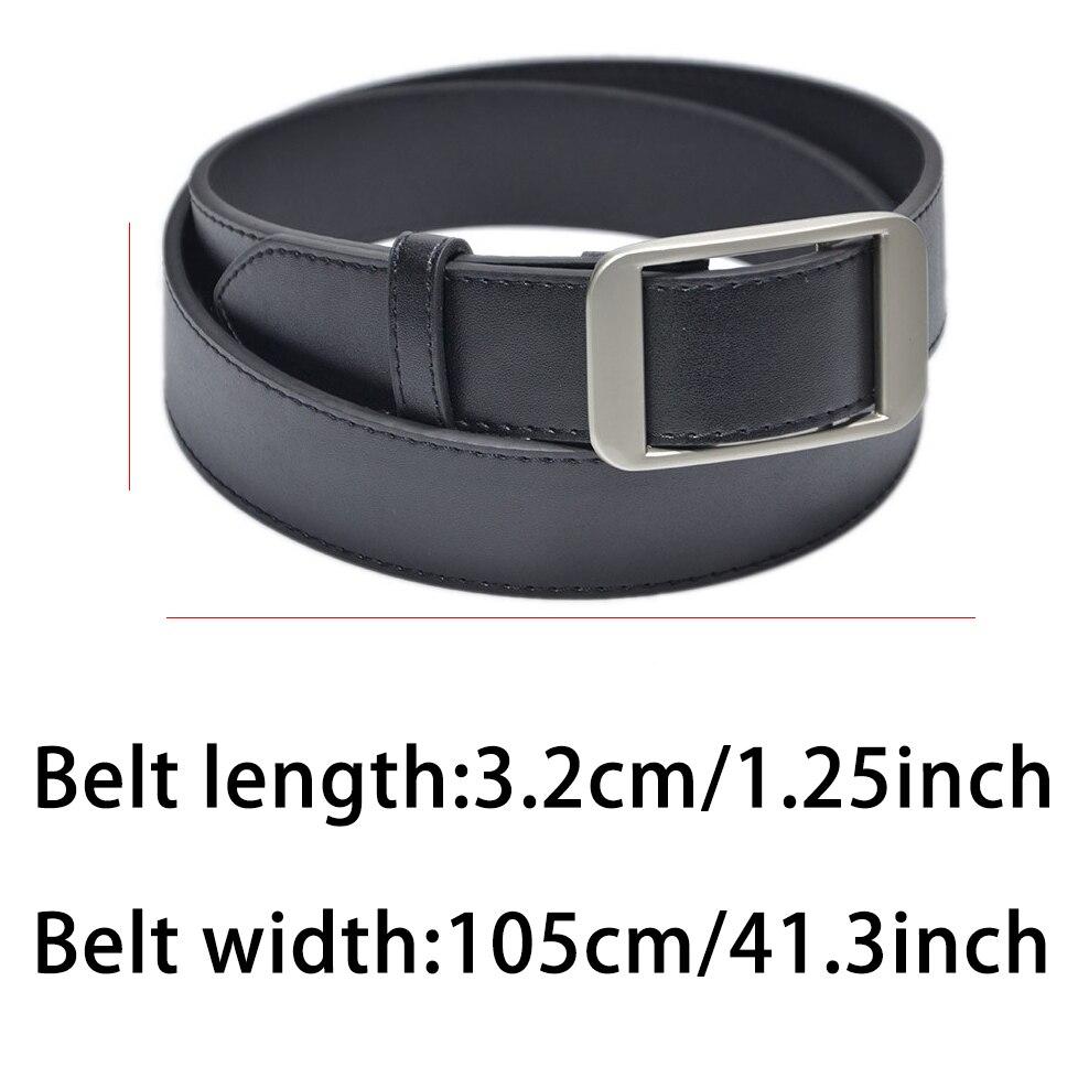 Unisex volná velikost PU kožený pásek pro ženy bez dírky spona luxusní designové džíny pásek pánská móda neporézní měkký pás