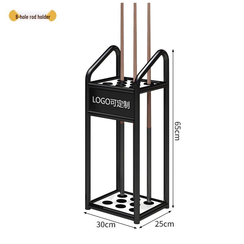 8-Hole Floor Standing Billiard Cue Rack