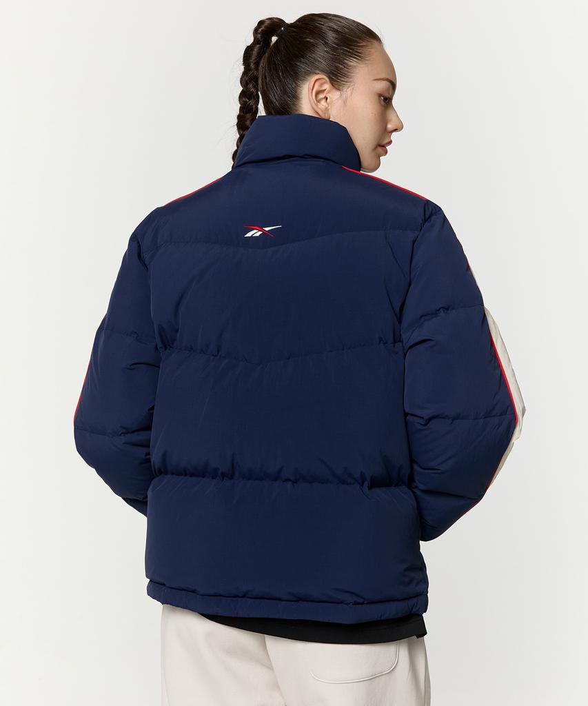 Reebok Classic Vector Paneled Down Jacket - Navy