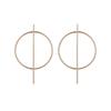 Personalized Oversized Geometric Circle Earrings - Trendy, Versatile Nightclub Fashion Jewelry