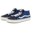 Vans SK8 MID REISSUE Canvas Fashion Comfort Wear Resistant Mid Top Skate Shoes Unisex Denim Blue VN0A391F5TU