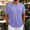T-shirt da uomo girocollo a maniche corte, sottile, traspirante, elasticizzata, strato base per allenamento fitness