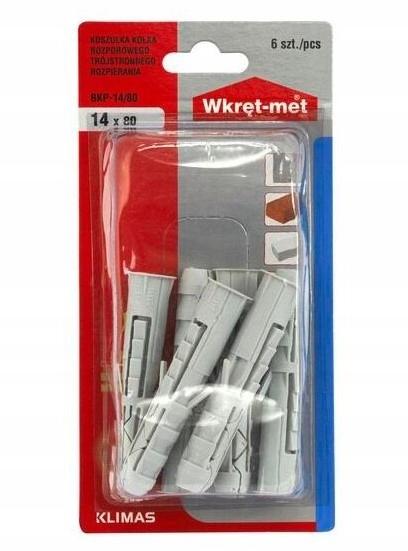 Kpx Expansion Plug Sleeves 14X80 Blister 6 Pieces Wkręt-Met Klimas